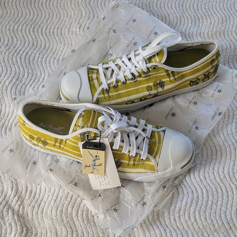 Jack Purcell Yellow and White Sneakers